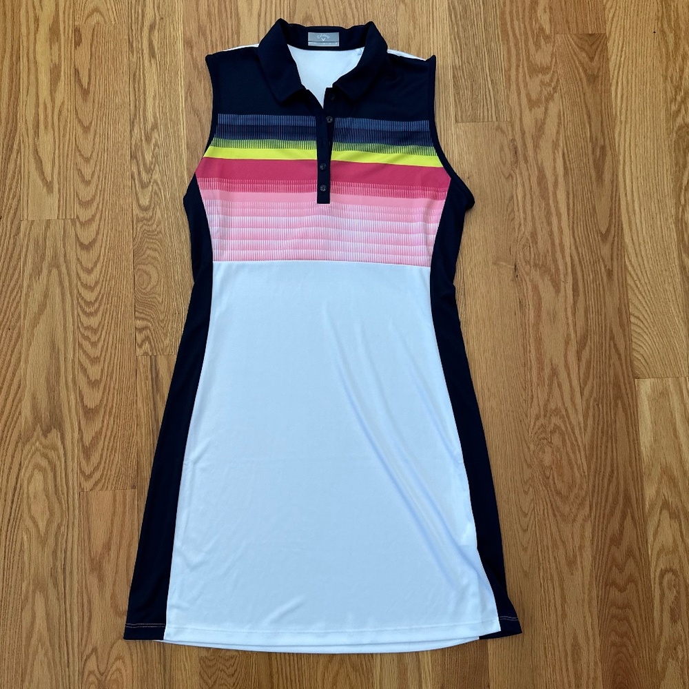 Callaway NWOT Abstract Gradient Print Opti-Dri Golf Dress (M)